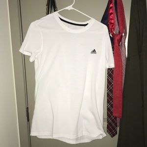 White Adidas Top
